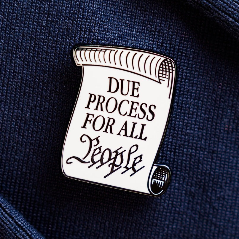 Due Process For All People Pin (3-Pack)