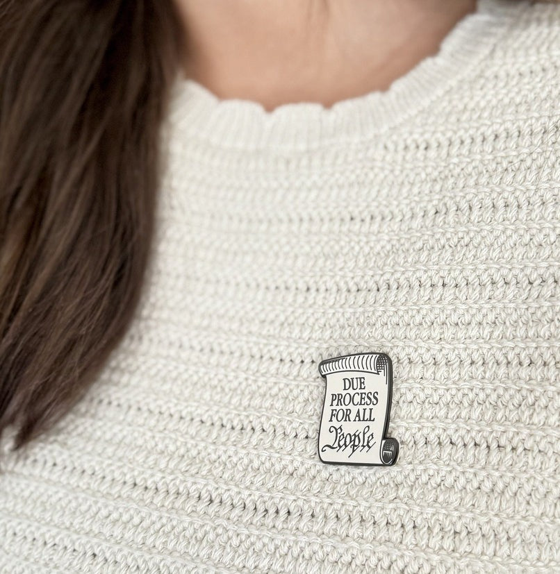 Due Process For All People Pin (3-Pack)