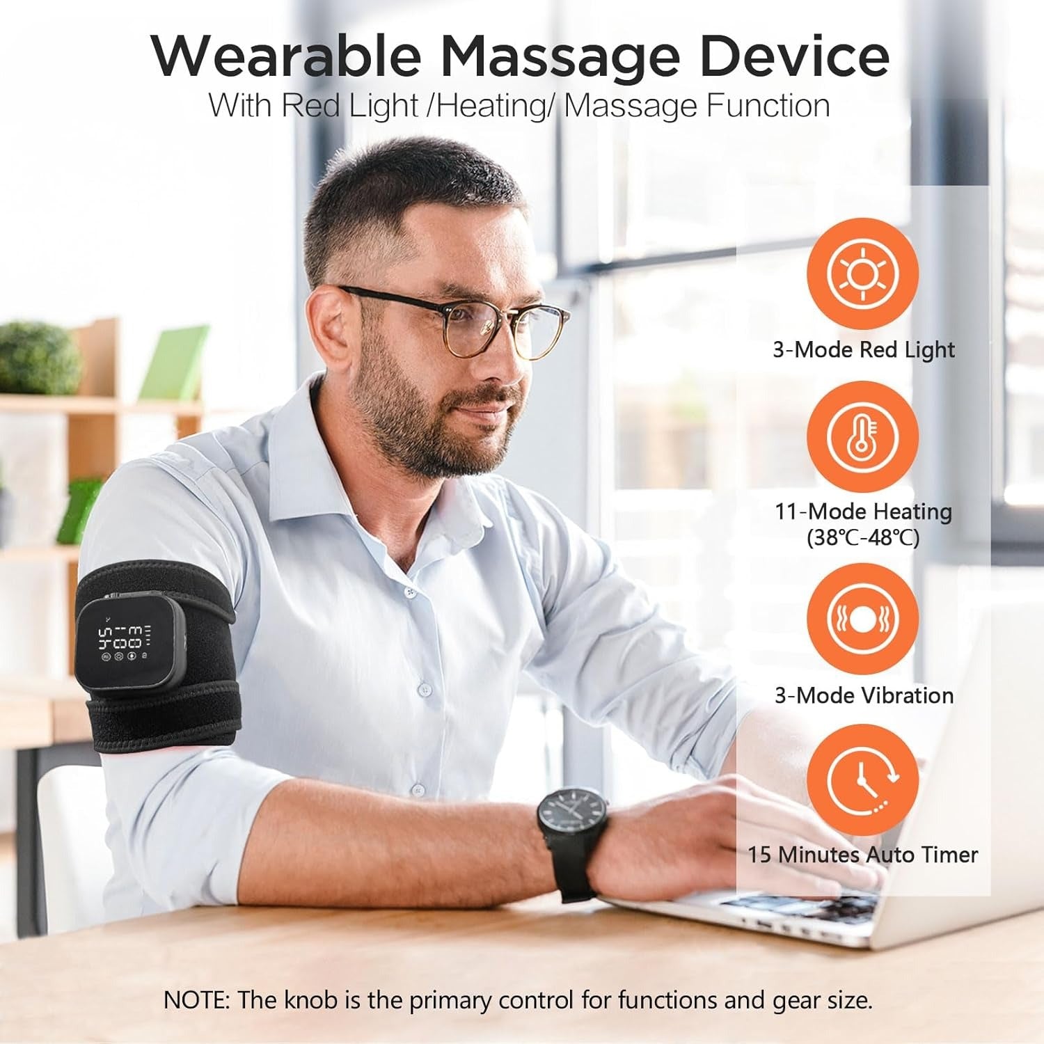 ArmEase - Arm Massager (Heat, Vibration & Red Light)